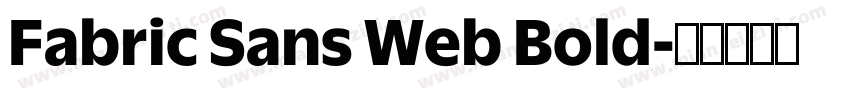 Fabric Sans Web Bold字体转换